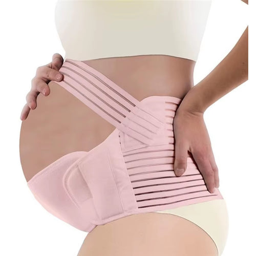 Three-Piece Maternity Support Set, Including a Belly Support Belt and a Back Support Belt, Designed for Pregnant Women in the Se